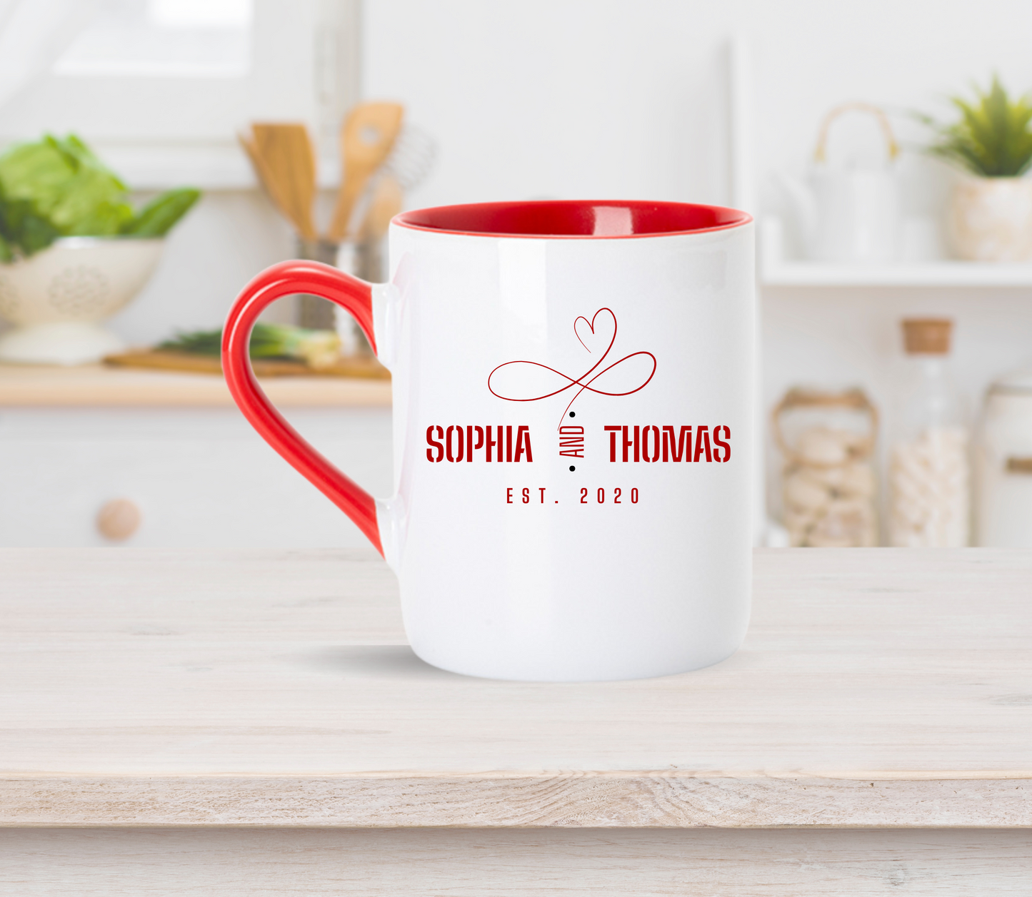 Personalised couple anniversary mug