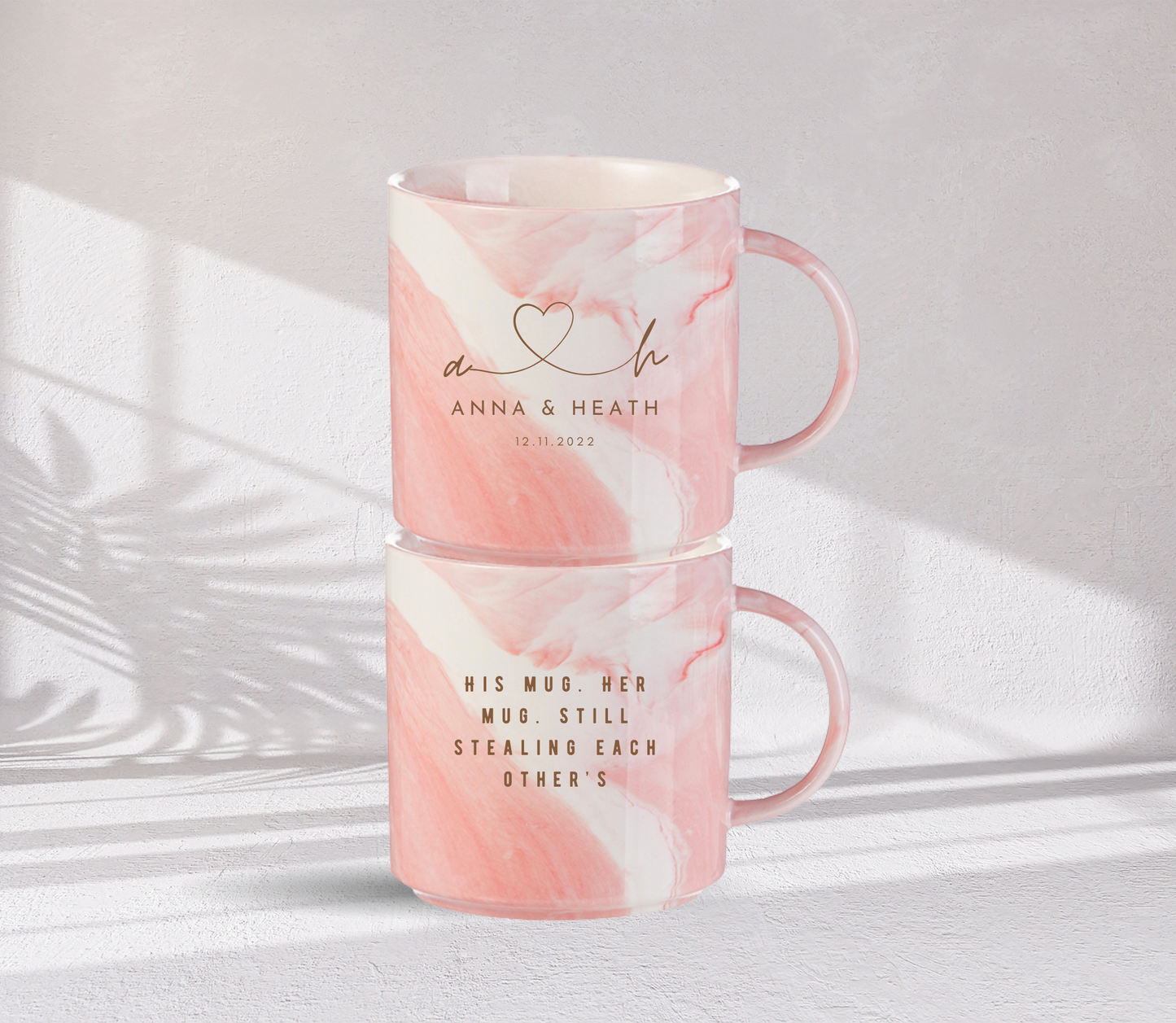 Personalised Initial Couple Anniversary Wedding Mug