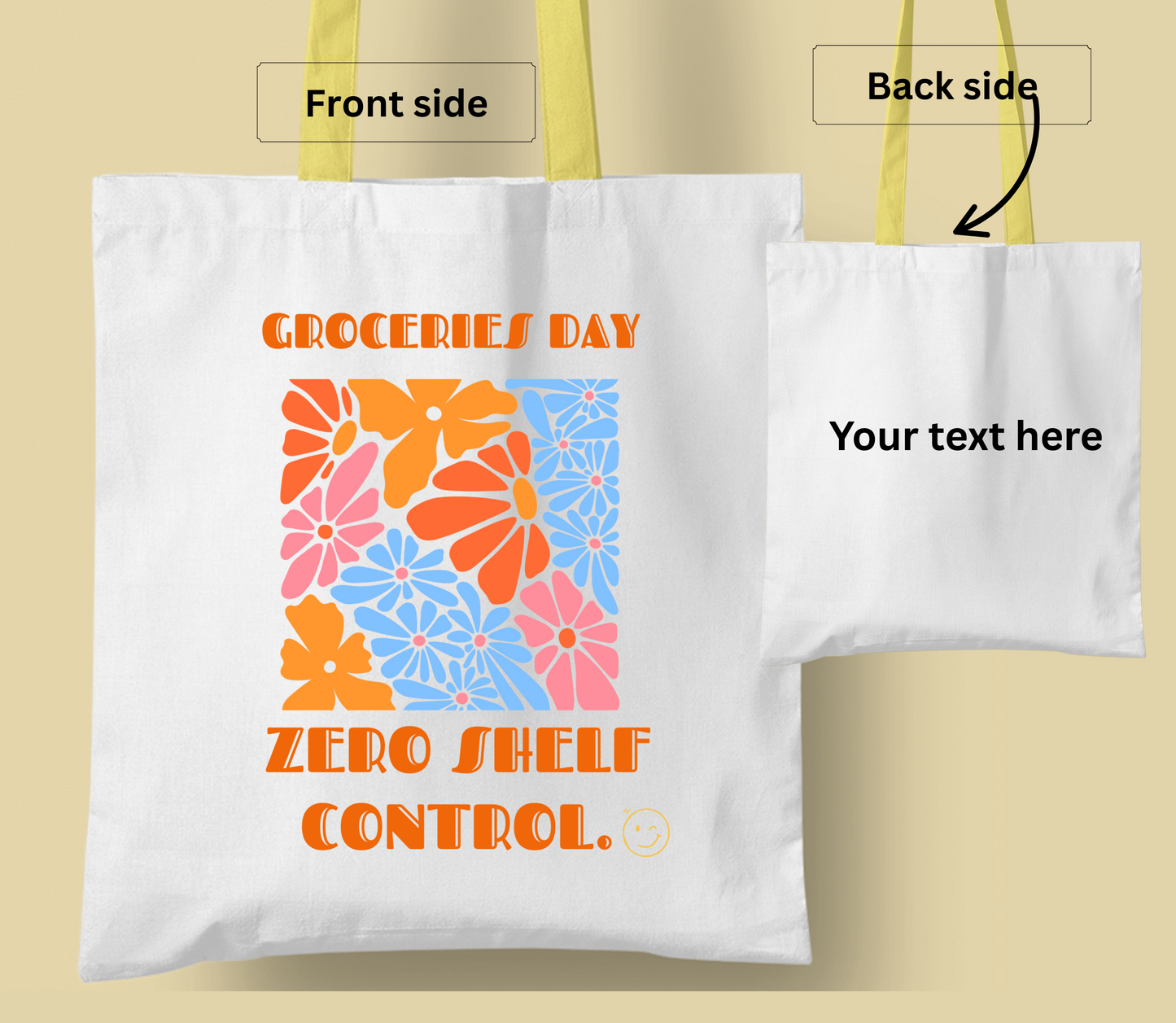 Best seller! Personalised tote bag, casual tote your own tote, shopping bag, Gregory bag