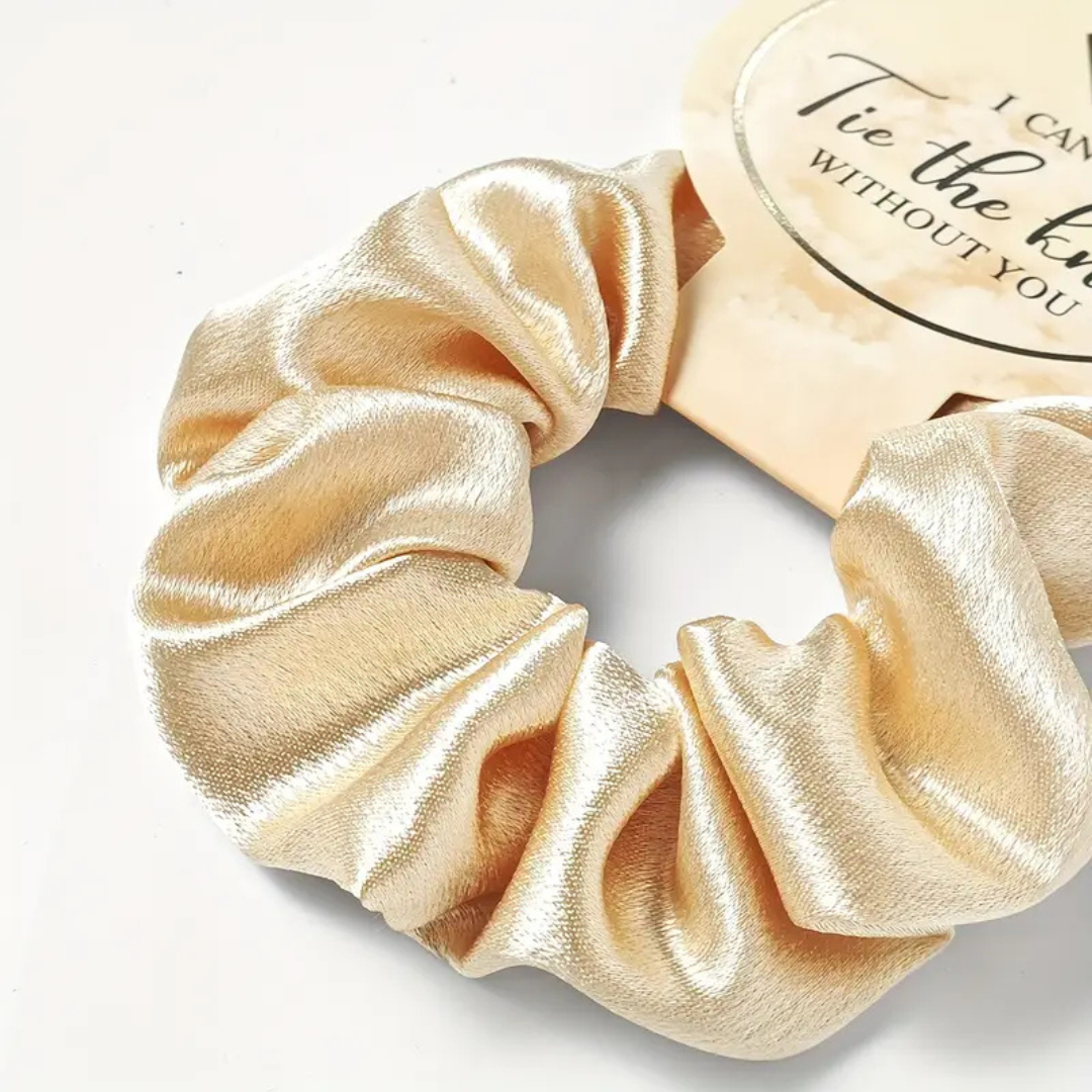 7pcs Wedding Party Bridesmaid Proposal ,Matching Bride and Bridesmaid Satin Hair Ring