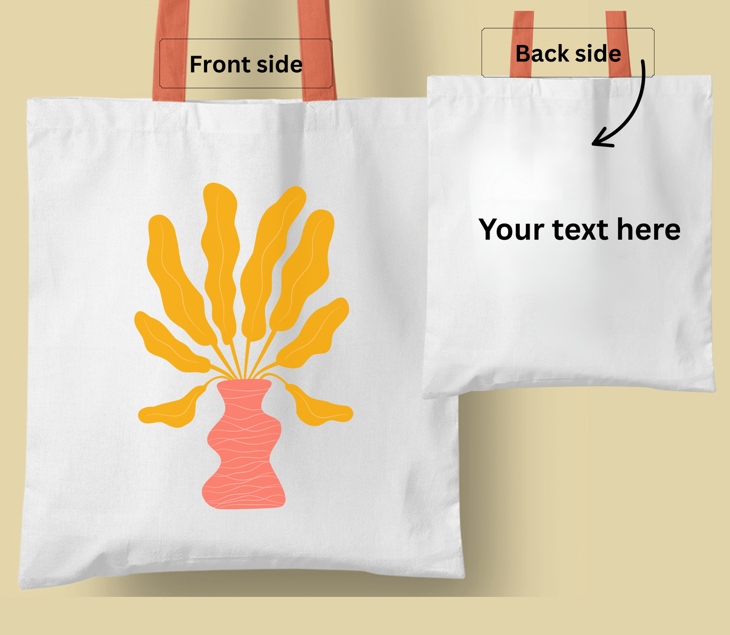 Personalised tote bag, casual tote your own tote, shopping bag, Gregory bag