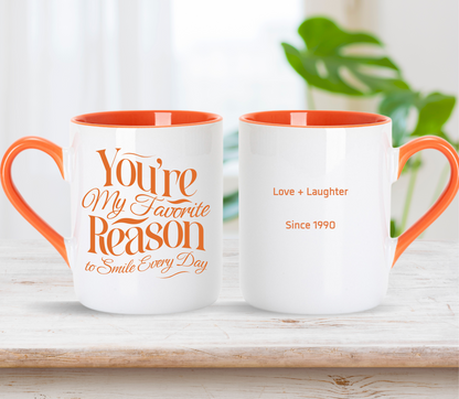 Personalised Couple Anniversary Mug