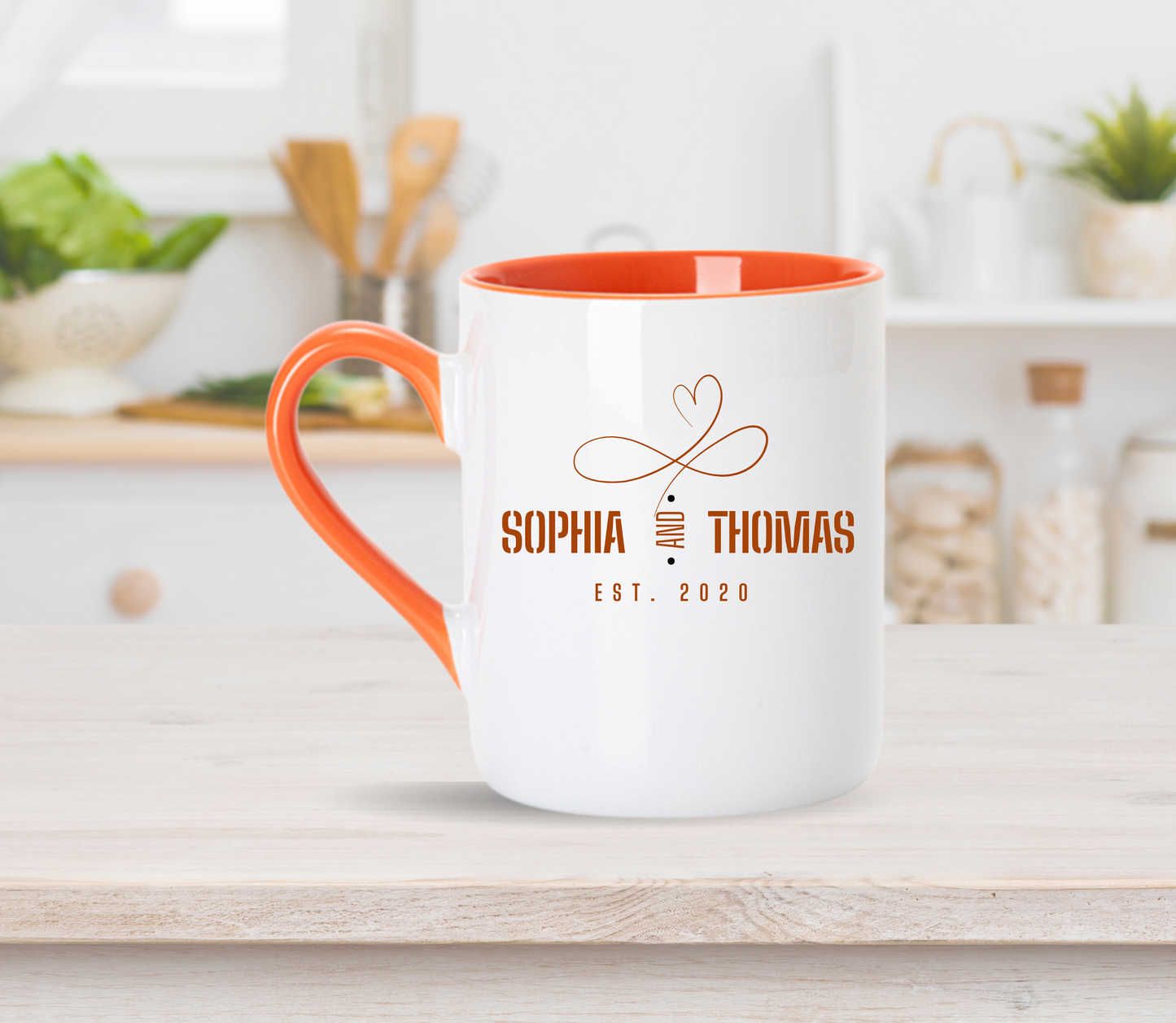 Personalised couple anniversary mug