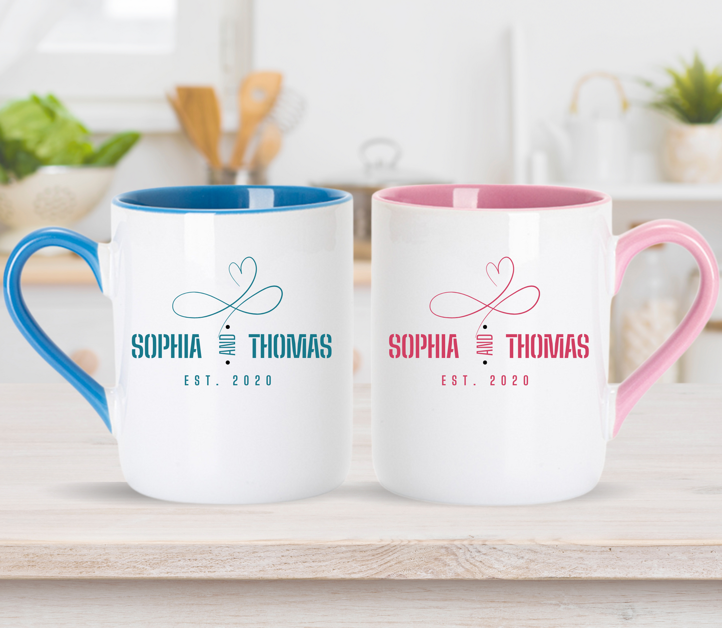 Personalised couple anniversary mug
