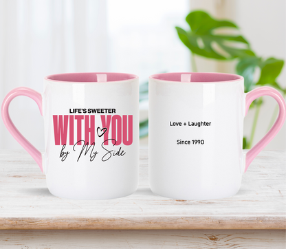 Personalised Couple Anniversary Mug