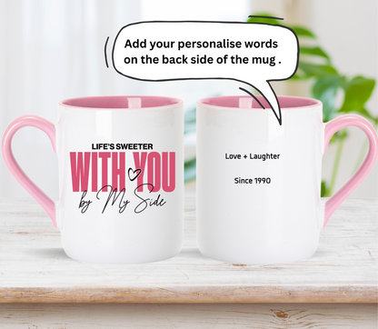 Personalised Couple Anniversary Mug