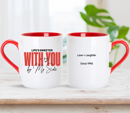 Personalised Couple Anniversary Mug