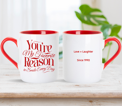 Personalised Couple Anniversary Mug