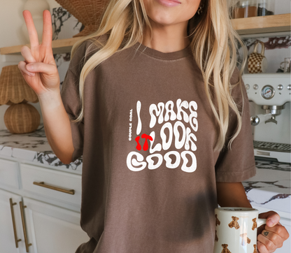 Couple matching Tshirt "I Do All The Work" " I Make It Look good"