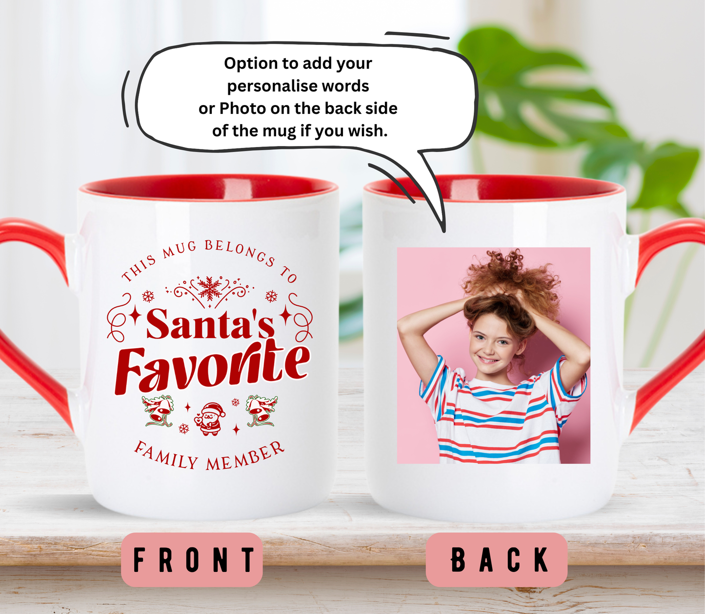 Personalised Christmas mug