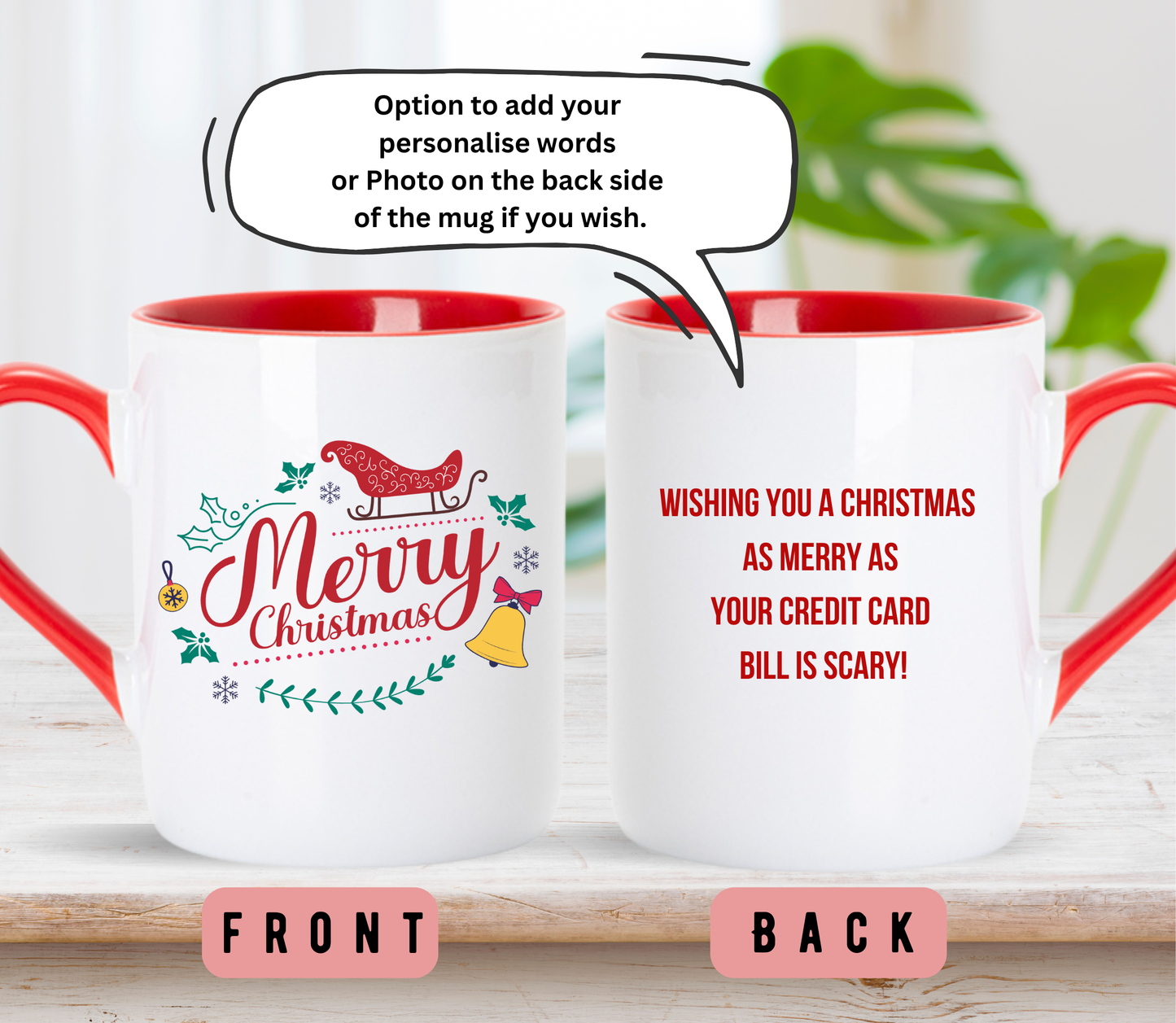 Personalised Christmas mug