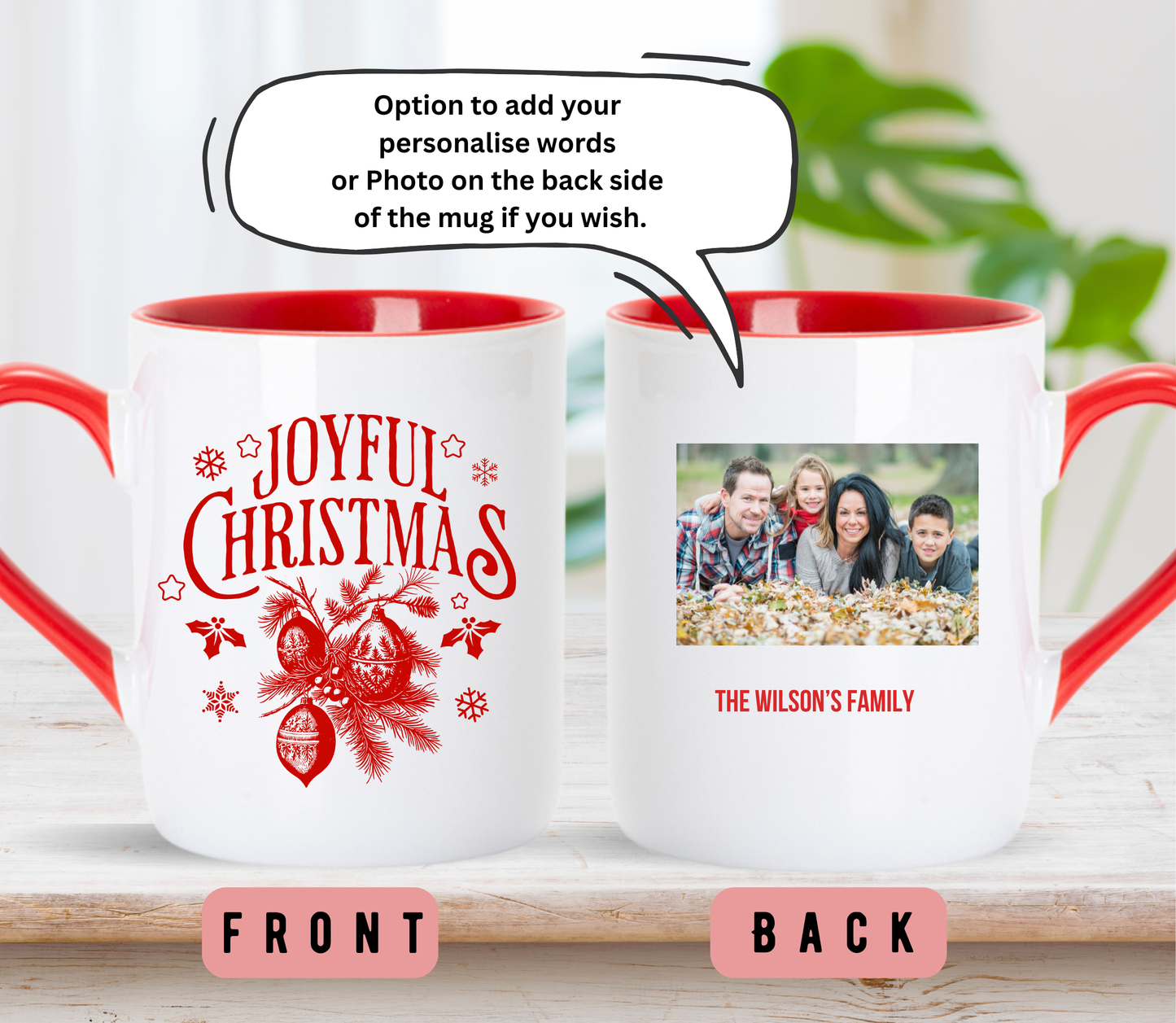 Personalised Christmas mug