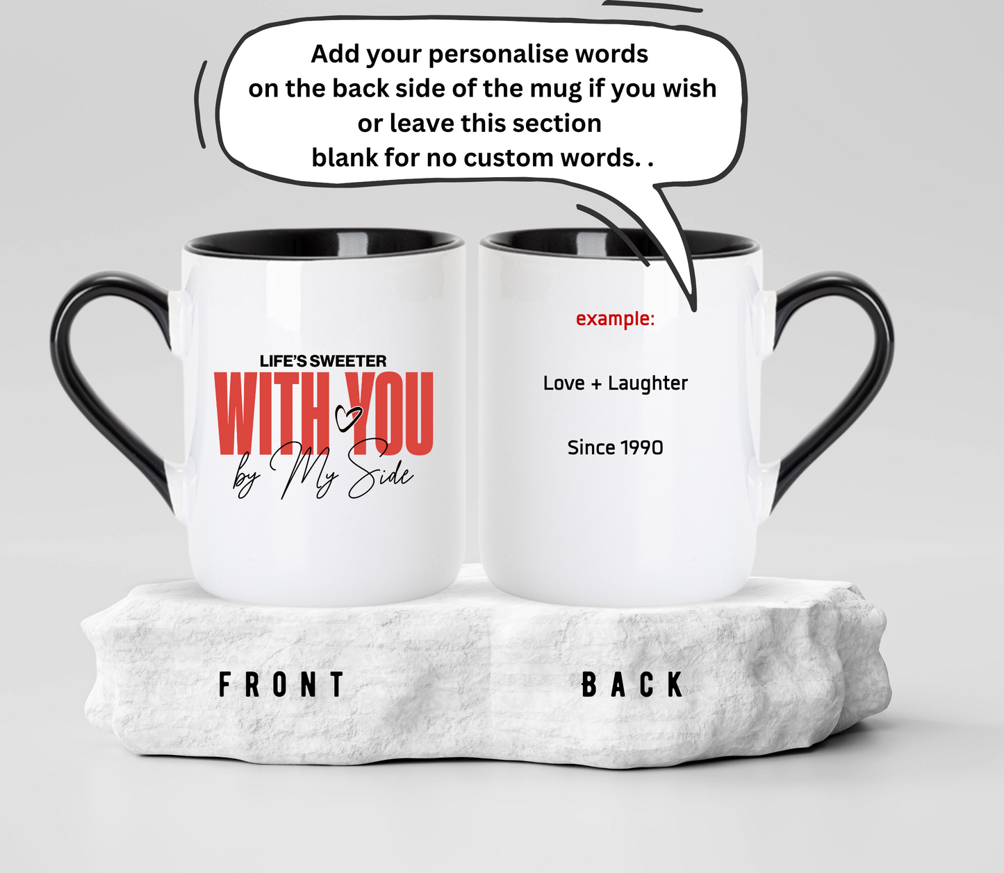 Personalised Couple Anniversary Mug