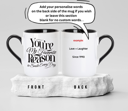 Personalised Couple Anniversary Mug