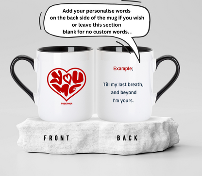 Personalised couple Matching Mug