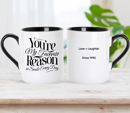 Personalised Couple Anniversary Mug