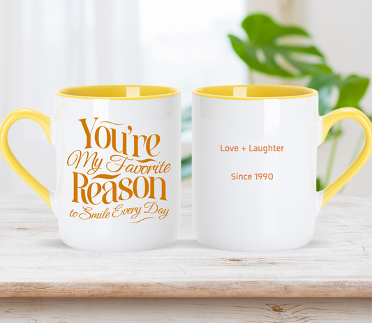 Personalised Couple Anniversary Mug