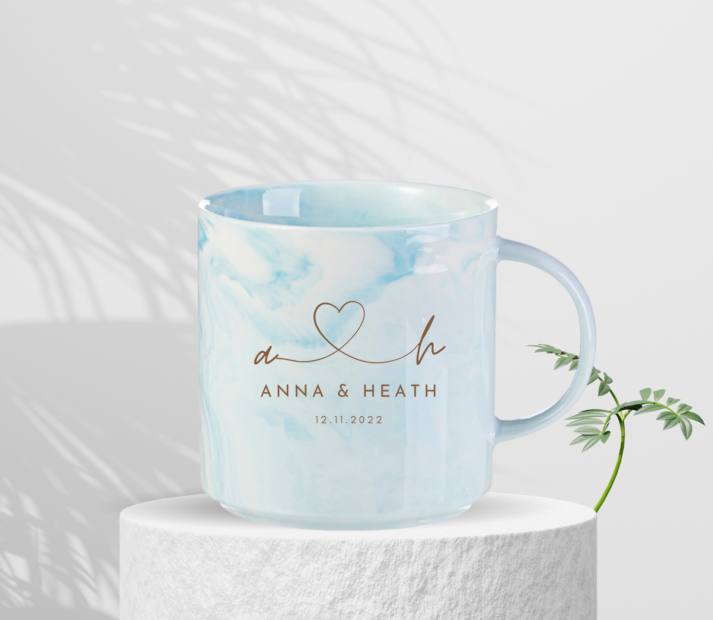 Personalised Initial Couple Anniversary Wedding Mug