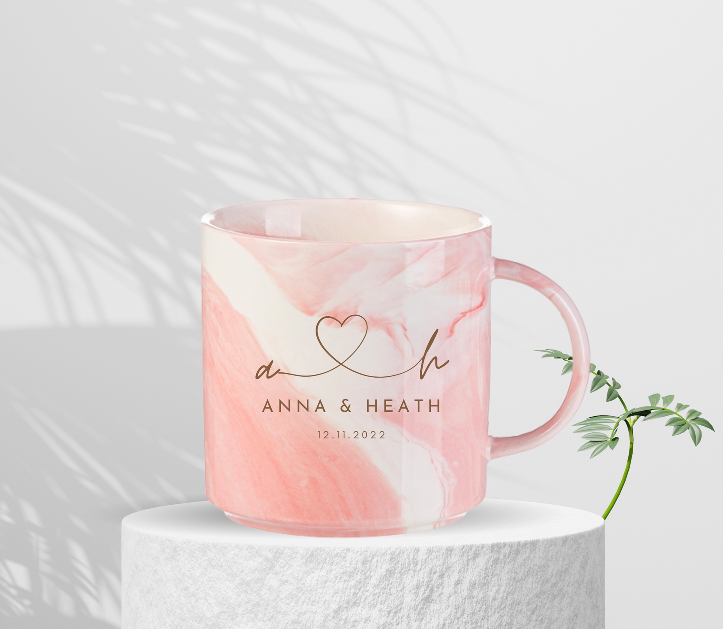 Personalised Initial Couple Anniversary Wedding Mug