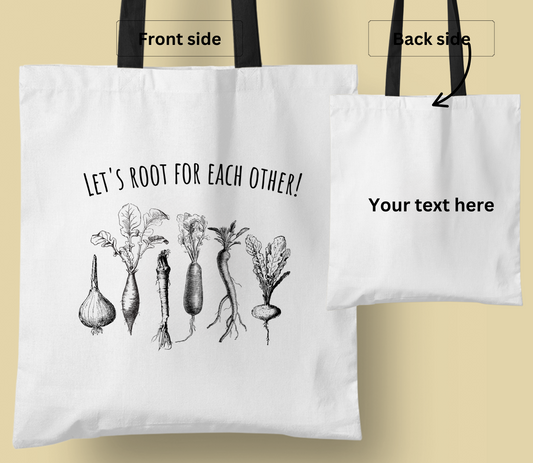 Plants lover collection, Personalised tote bag, casual tote your own tote, shopping bag, Gregory bag