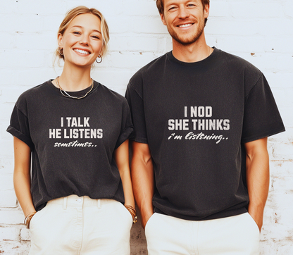Personalised Couple matching Tshirt