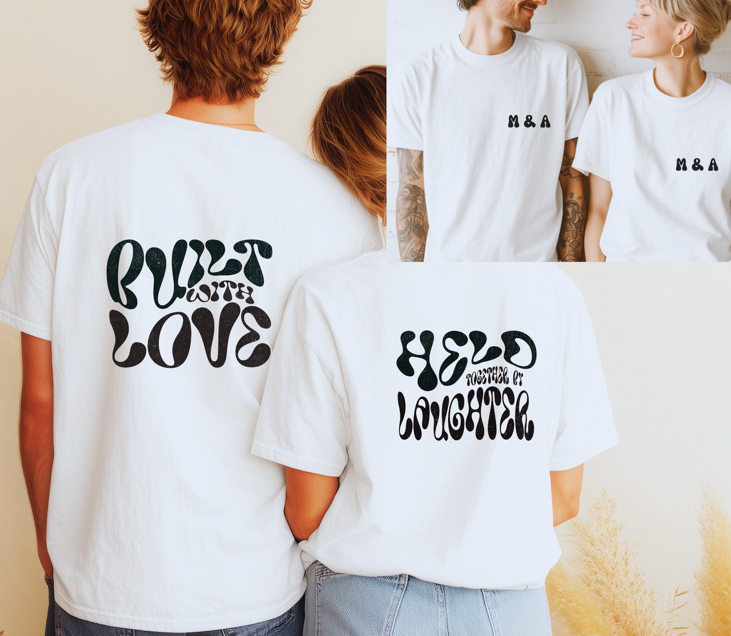 Personalised Couple matching Tshirt