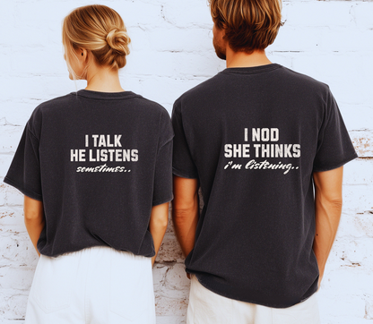 Personalised Couple matching Tshirt
