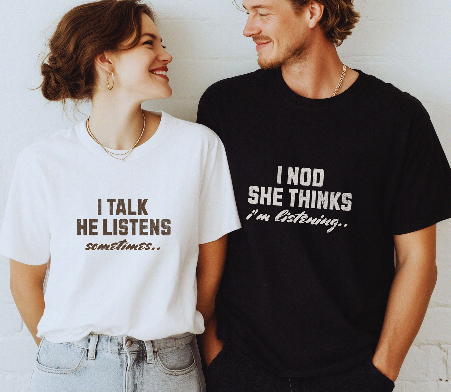 Personalised Couple matching Tshirt
