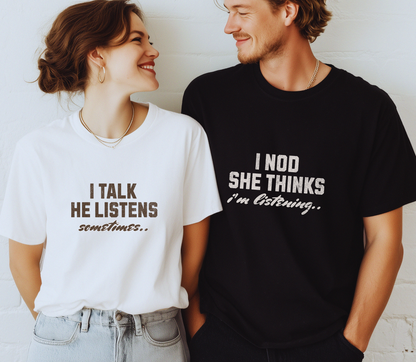 Personalised Couple matching Tshirt