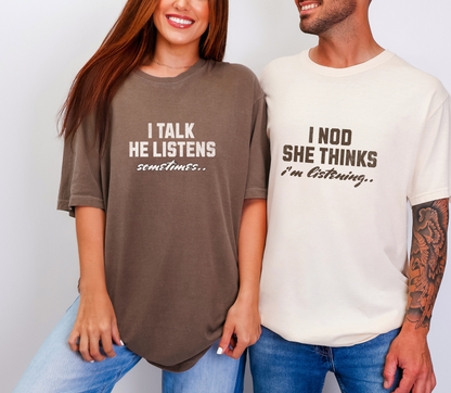 Personalised Couple matching Tshirt