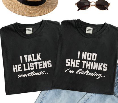 Personalised Couple matching Tshirt