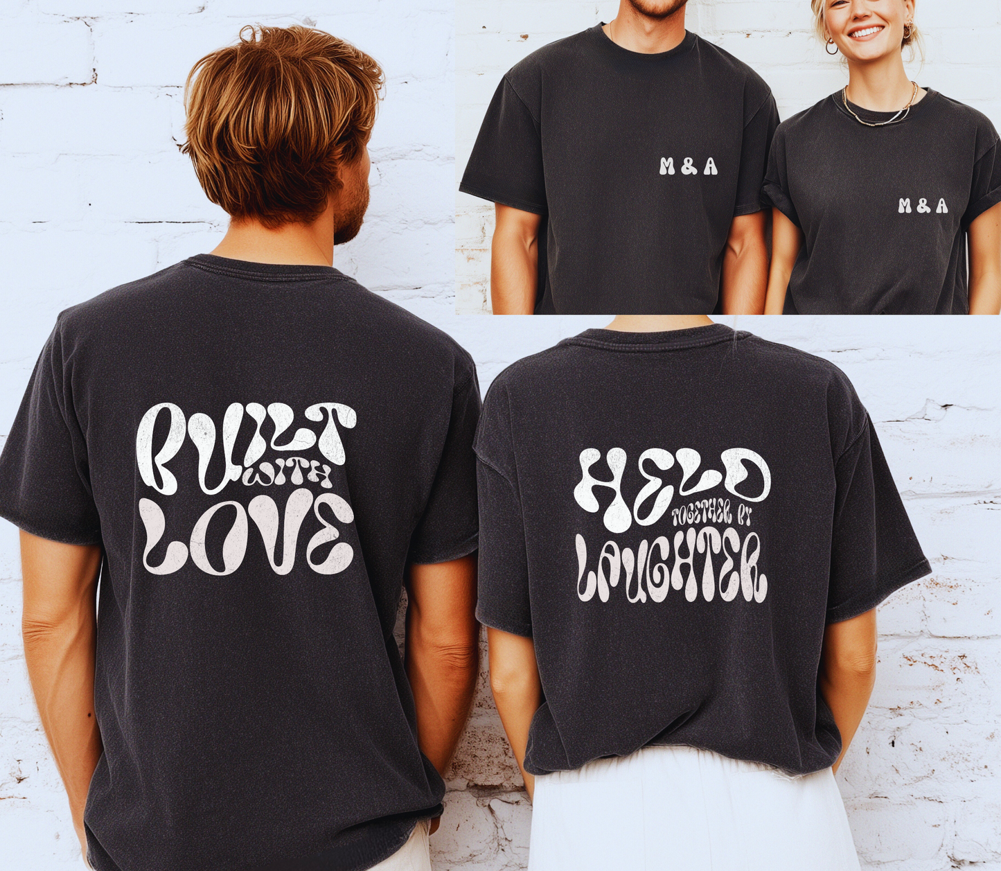 Personalised Couple matching Tshirt