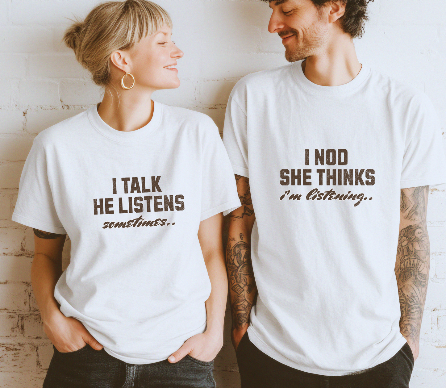 Personalised Couple matching Tshirt