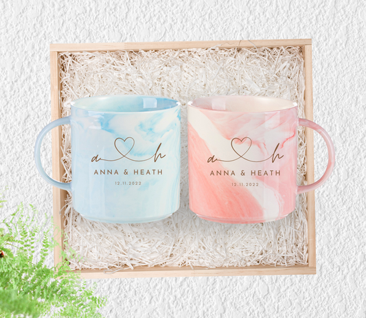 Personalised Initial Couple Anniversary Wedding Mug