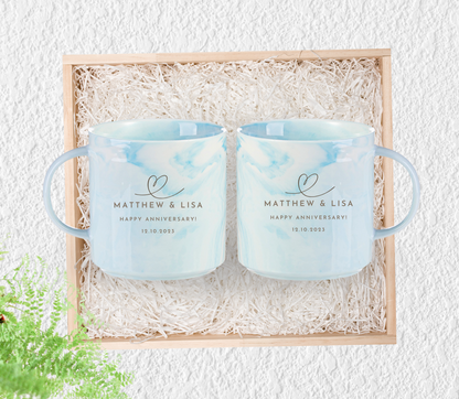 Personalised couple Anniversary Mug