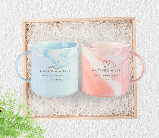 Personalised couple Anniversary Mug