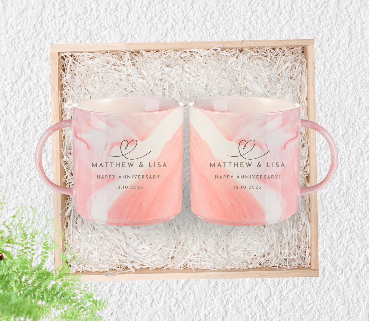 Personalised couple Anniversary Mug