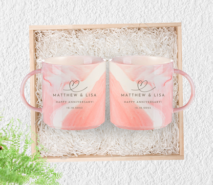 Personalised couple Anniversary Mug