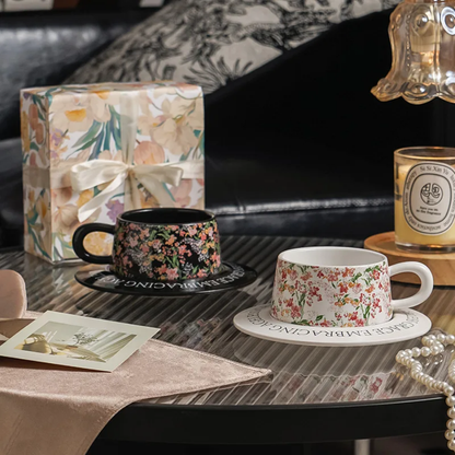 Blooming floral mug set