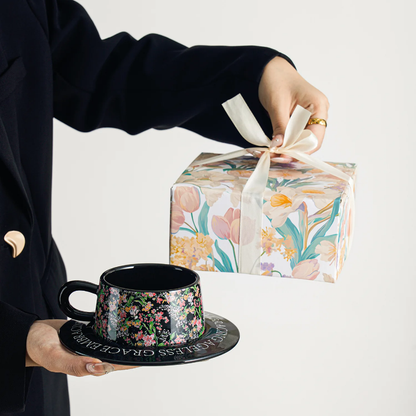 Blooming floral mug set