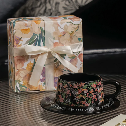 Blooming floral mug set
